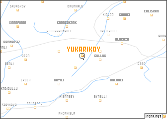 map of Yukarıköy