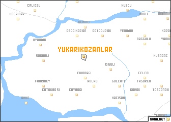 map of Yukarıkozanlar