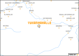 map of Yukarımahalle