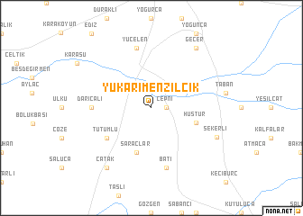 map of Yukarımenzilcik