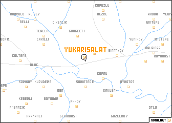 map of Yukarısalat