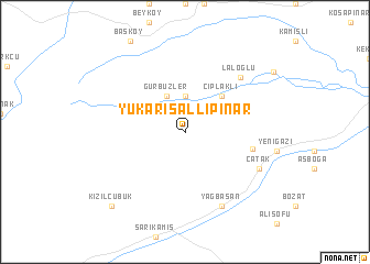 map of Yukarısallıpınar