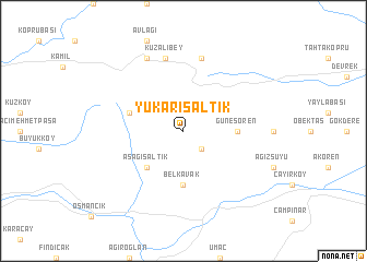 map of Yukarısaltık