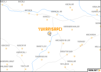 map of Yukarışapçı