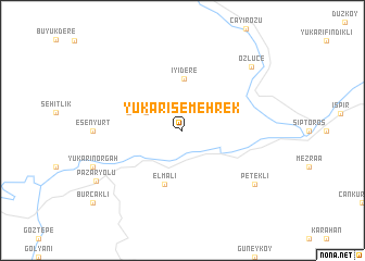 map of Yukarısemehrek