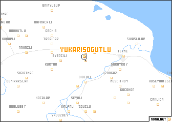 map of Yukarısöğütlü