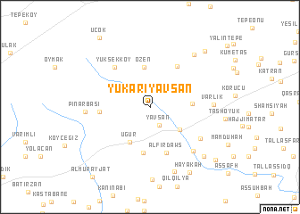 map of Yukarıyavşan