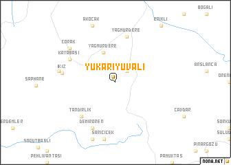 map of Yukarıyuvalı