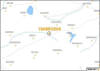 map of Yukarızevk