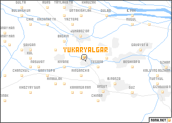 map of Yukary-Alʼgar