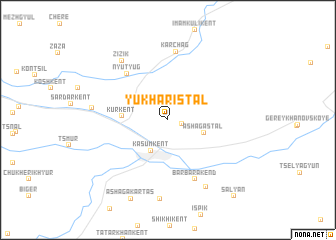 map of Yukhari-Stal