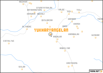 map of Yukhary Angelan