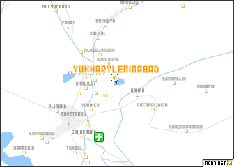 map of Yukhary Leninabad
