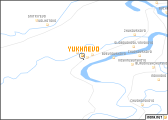 map of Yukhnëvo