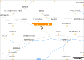 map of Yukhnovichi