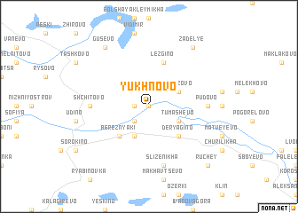 map of Yukhnovo