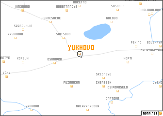 map of Yukhovo