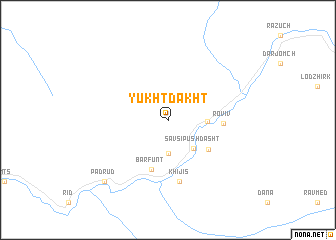 map of Yukht-Dakht