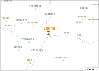 map of Yukou