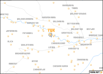 map of Yūk