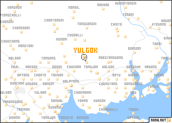 map of Yulgok