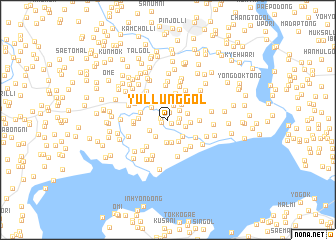 map of Yullŭng-gol
