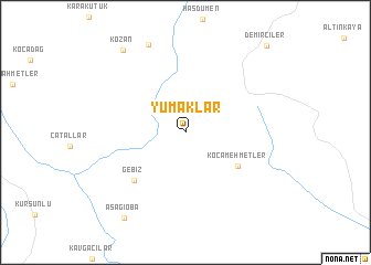 map of Yumaklar