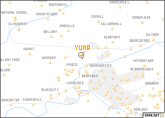 map of Yuma