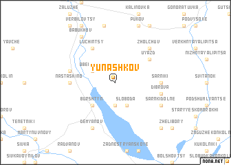 map of Yunashkov