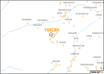 map of Yuncan