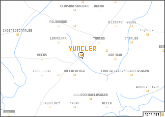 map of Yuncler