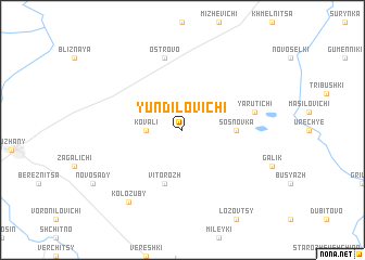 map of Yundilovichi