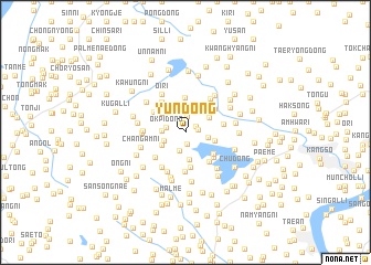 map of Yun-dong