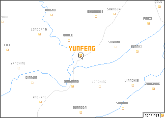 map of Yunfeng