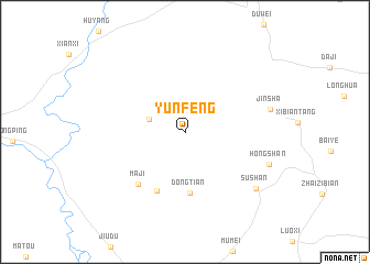 map of Yunfeng