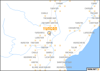 map of Yung-an