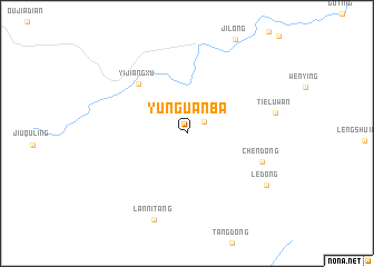 map of Yunguanba
