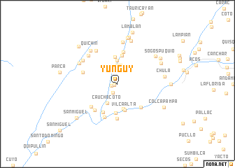 map of Yunguy