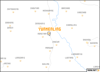map of Yunmenling