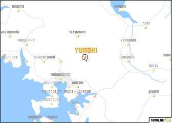 map of Yunoki