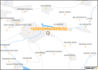 map of Yunokommunarovsk