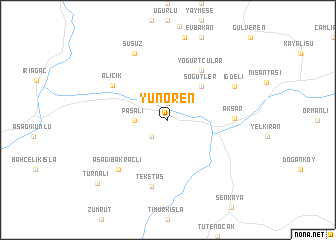 map of Yünören