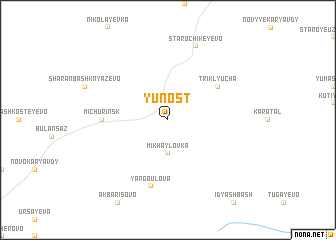 map of Yunost\