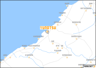 map of Yunotsu