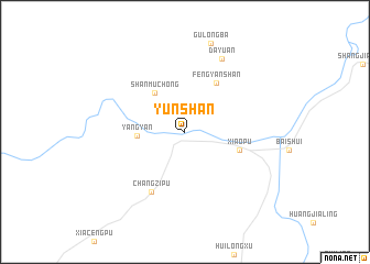 map of Yunshan
