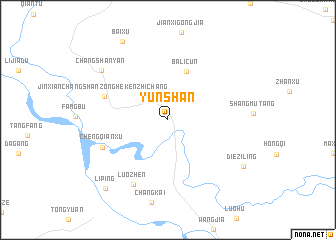 map of Yunshan