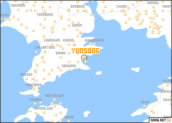 map of Yunsŏng