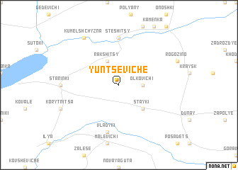 map of Yuntseviche