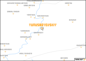 map of Yunusbayevskiy