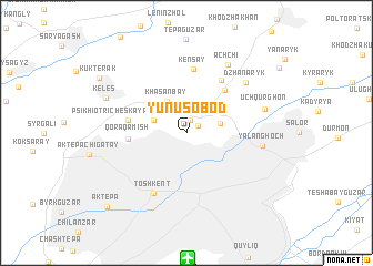 map of Yunusobod